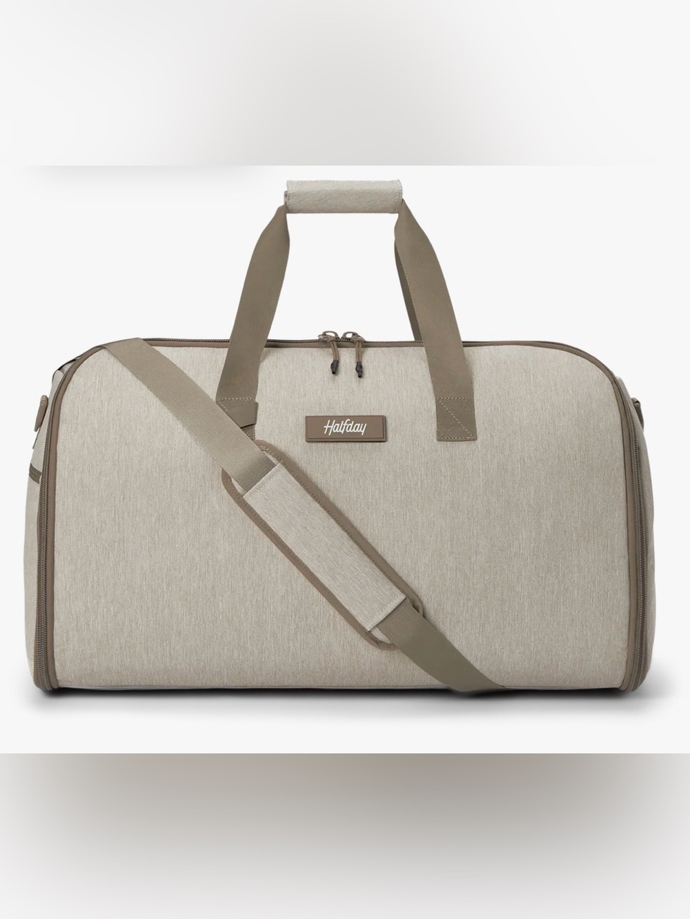 NEW with Tags Halfday Brand Beige Travel Combo Garmet & Duffel Bag